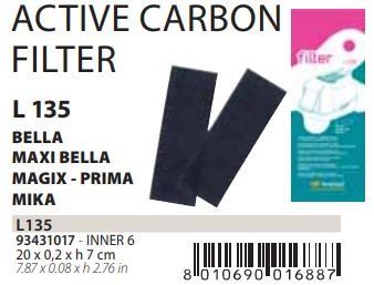 FRPL FILTRO CARBON ACTIVO L135 BEL/MAG