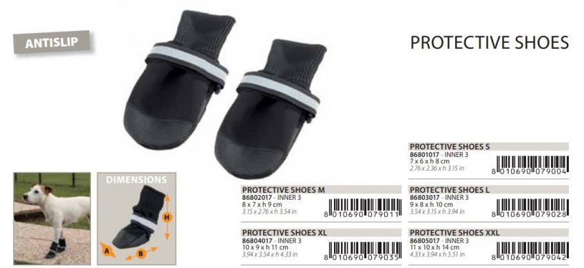 FRPL ZAPATOS PERRO SMALL BLACK 2 UD