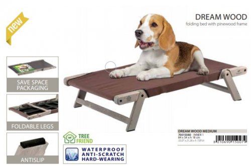 FRPL DOG BED DREAM WOOD MEDIUM